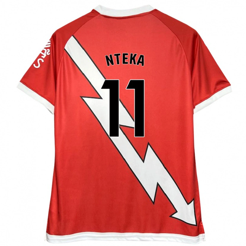 Danxen Men Randy Nteka #11 White Red Home Jersey 2024/25 T-Shirt