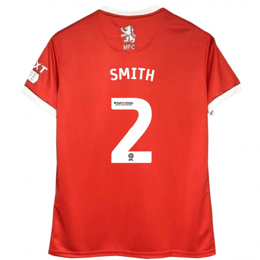 Danxen Men Tommy Smith #2 Red White Home Jersey 2024/25 T-Shirt