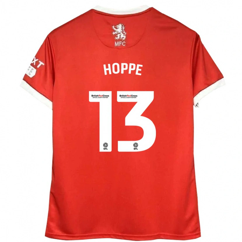 Danxen Men Matthew Hoppe #13 Red White Home Jersey 2024/25 T-Shirt