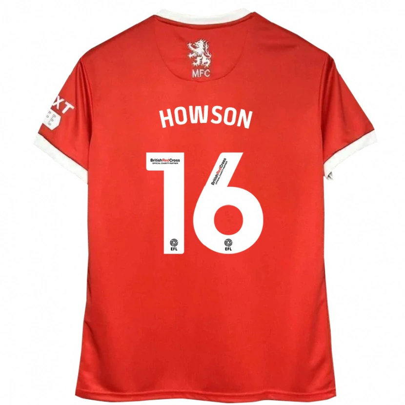 Danxen Men Jonathan Howson #16 Red White Home Jersey 2024/25 T-Shirt