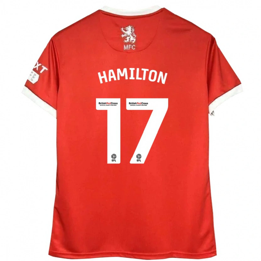 Danxen Men Micah Hamilton #17 Red White Home Jersey 2024/25 T-Shirt