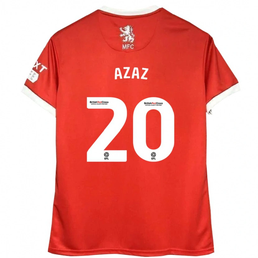 Danxen Men Finn Azaz #20 Red White Home Jersey 2024/25 T-Shirt