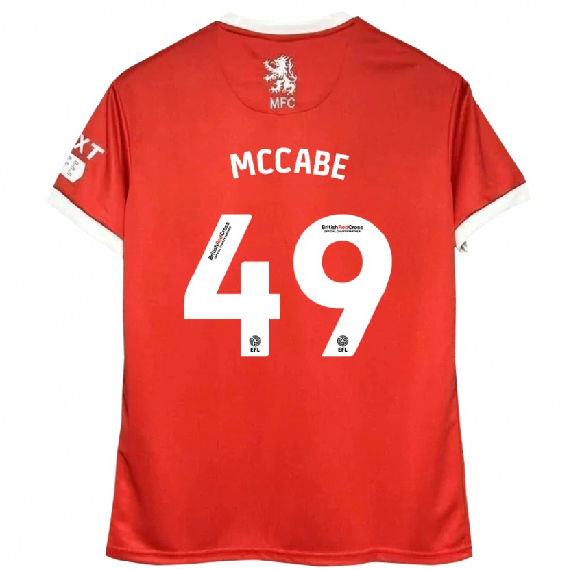 Danxen Men Law Mccabe #49 Red White Home Jersey 2024/25 T-Shirt