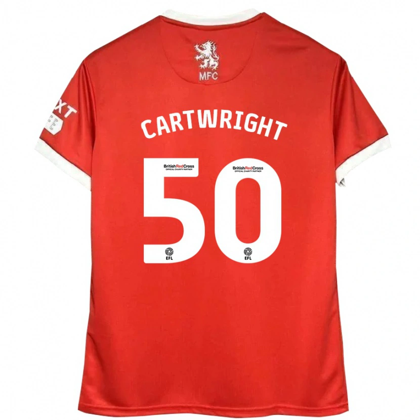 Danxen Men Fin Cartwright #50 Red White Home Jersey 2024/25 T-Shirt