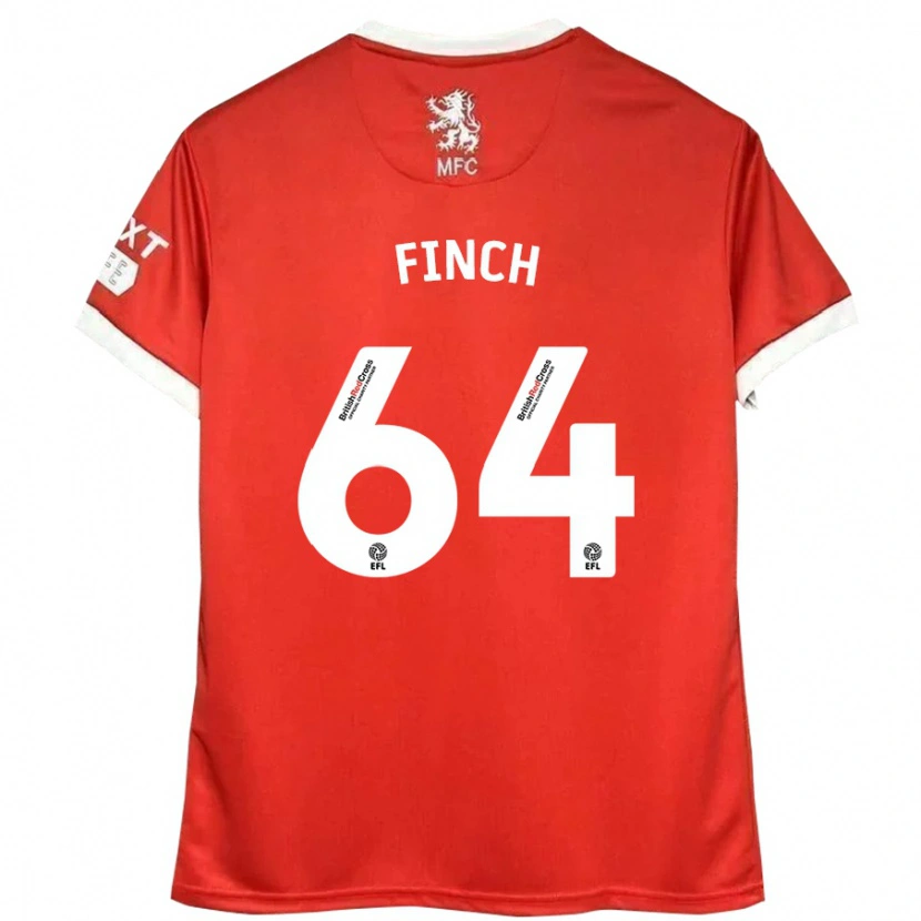 Danxen Men Sonny Finch #64 Red White Home Jersey 2024/25 T-Shirt