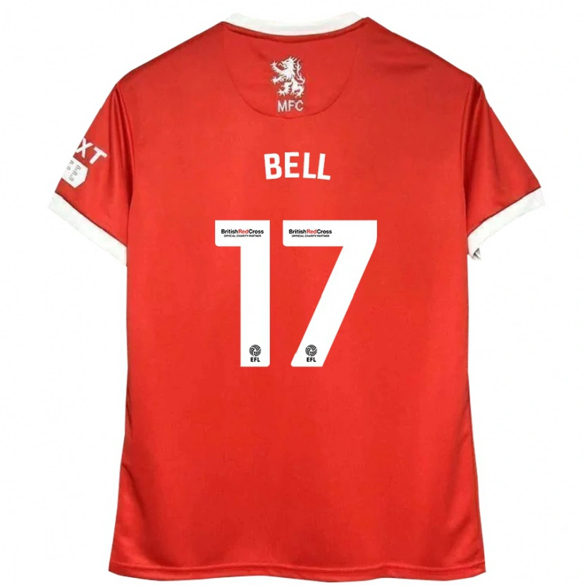 Danxen Men Millie Bell #17 Red White Home Jersey 2024/25 T-Shirt