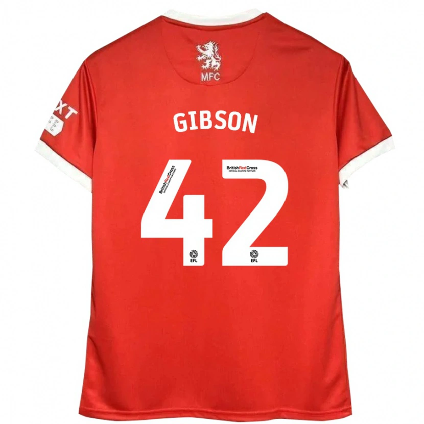 Danxen Men Joseph Gibson #42 Red White Home Jersey 2024/25 T-Shirt