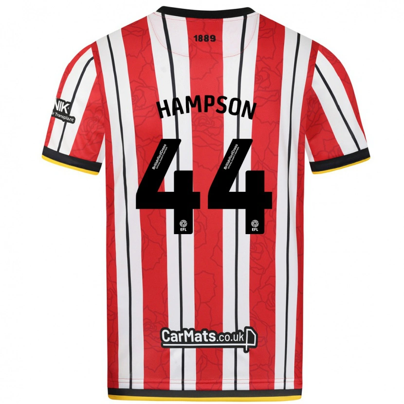 Danxen Men Owen Hampson #44 Red White Stripes Home Jersey 2024/25 T-Shirt