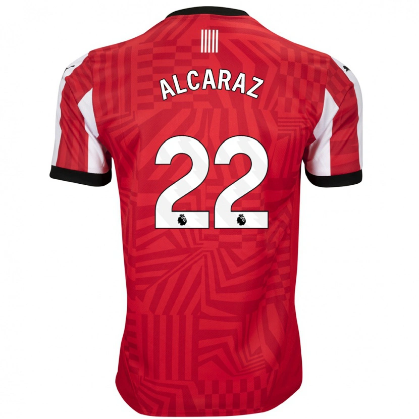 Danxen Men Carlos Alcaraz #22 Red White Home Jersey 2024/25 T-Shirt