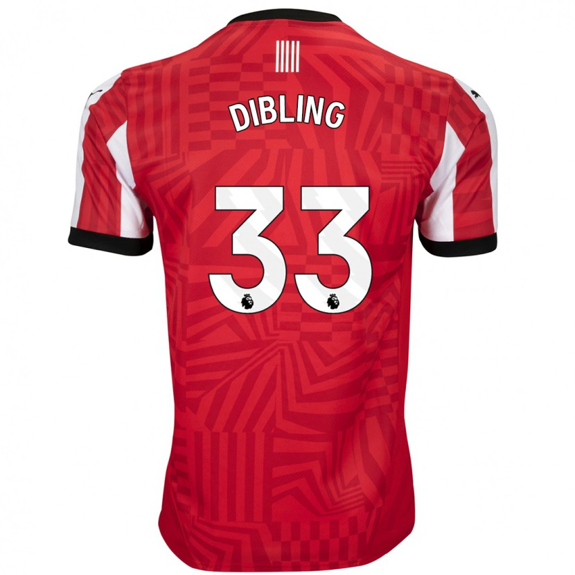 Danxen Men Tyler Dibling #33 Red White Home Jersey 2024/25 T-Shirt