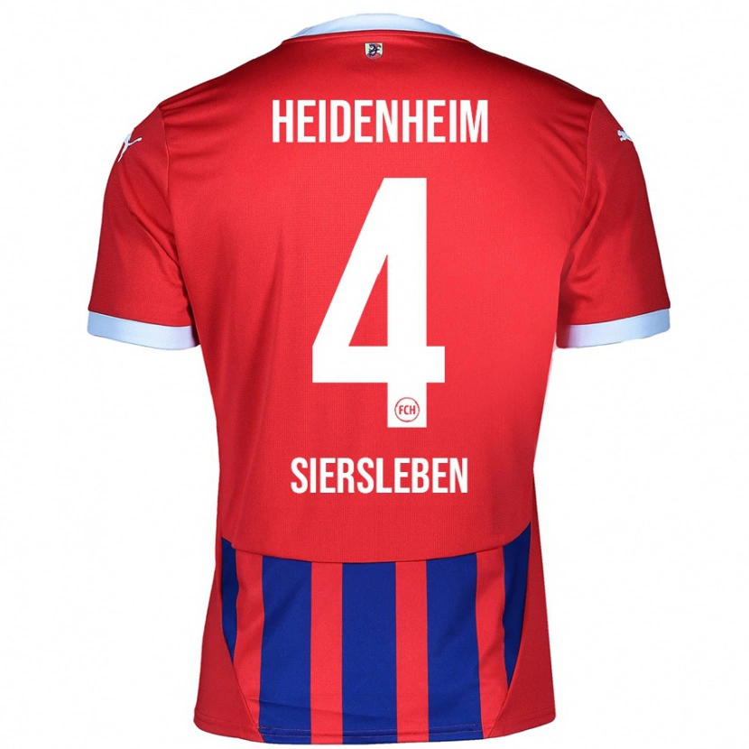 Danxen Men Tim Siersleben #4 Red Blue Home Jersey 2024/25 T-Shirt