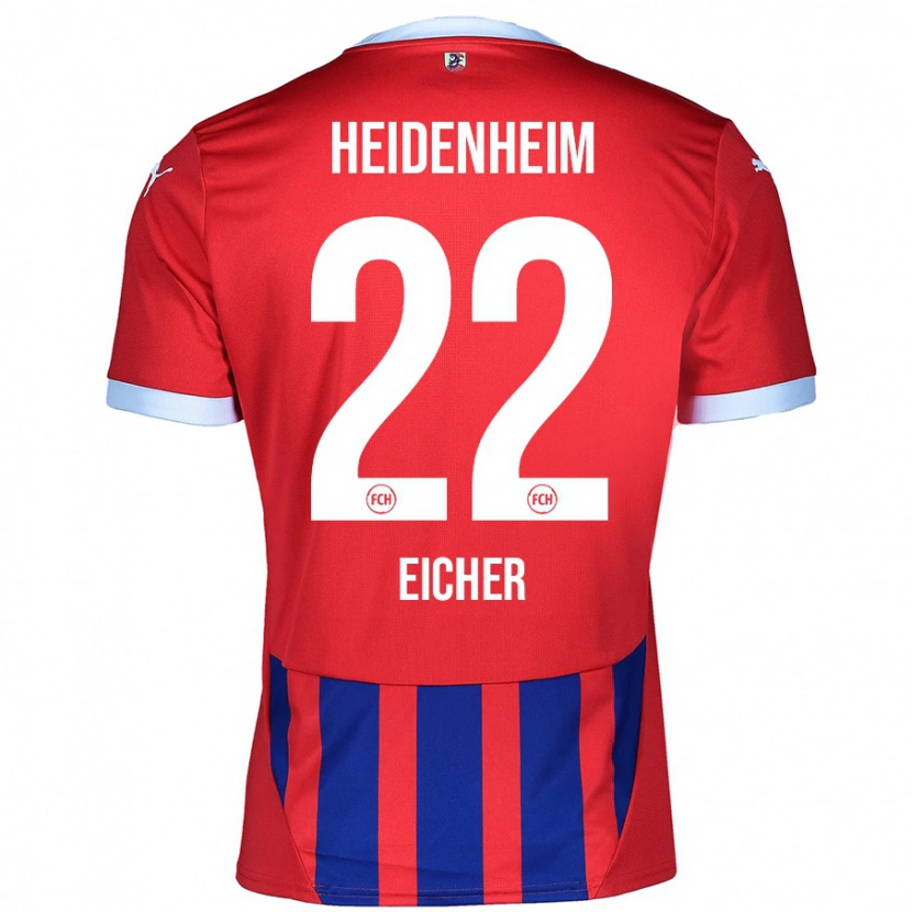 Danxen Men Vitus Eicher #22 Red Blue Home Jersey 2024/25 T-Shirt