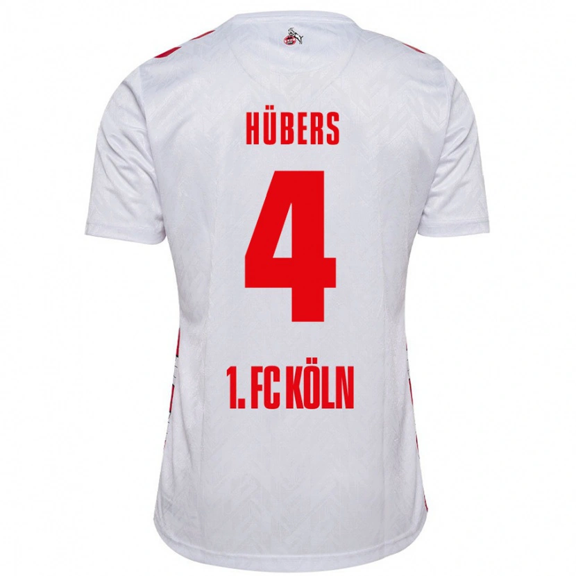 Danxen Men Timo Hübers #4 White Red Home Jersey 2024/25 T-Shirt