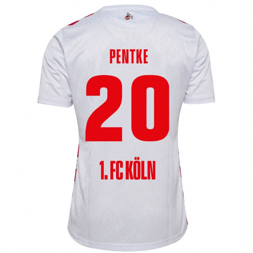 Danxen Men Philipp Pentke #20 White Red Home Jersey 2024/25 T-Shirt