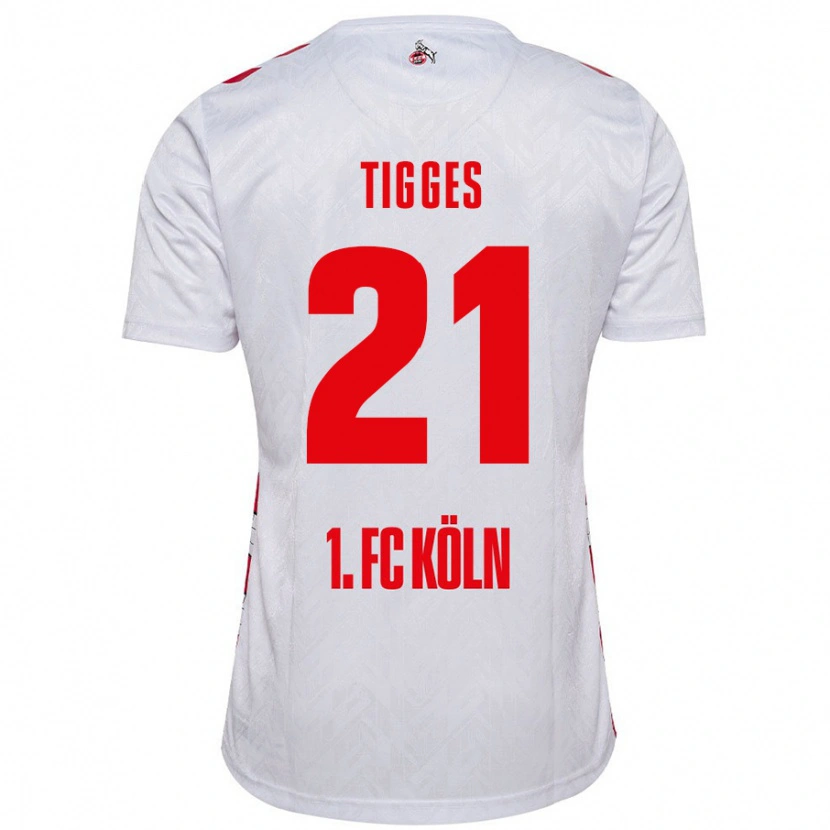 Danxen Men Steffen Tigges #21 White Red Home Jersey 2024/25 T-Shirt