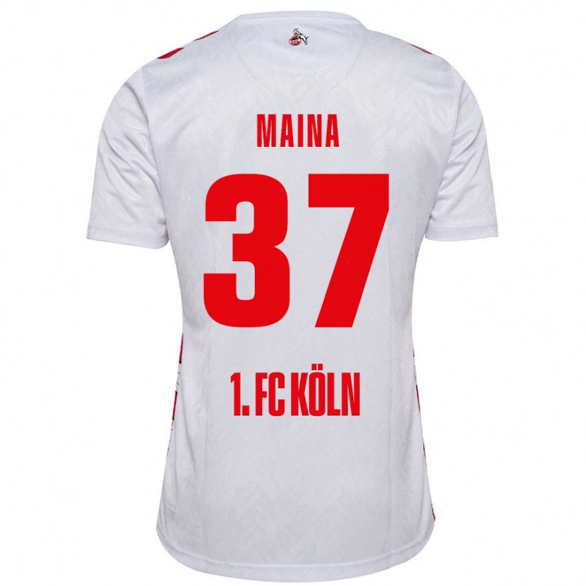 Danxen Men Linton Maina #37 White Red Home Jersey 2024/25 T-Shirt