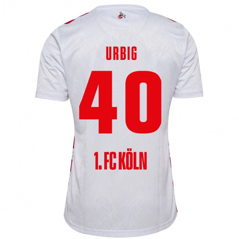 Danxen Men Jonas Urbig #40 White Red Home Jersey 2024/25 T-Shirt