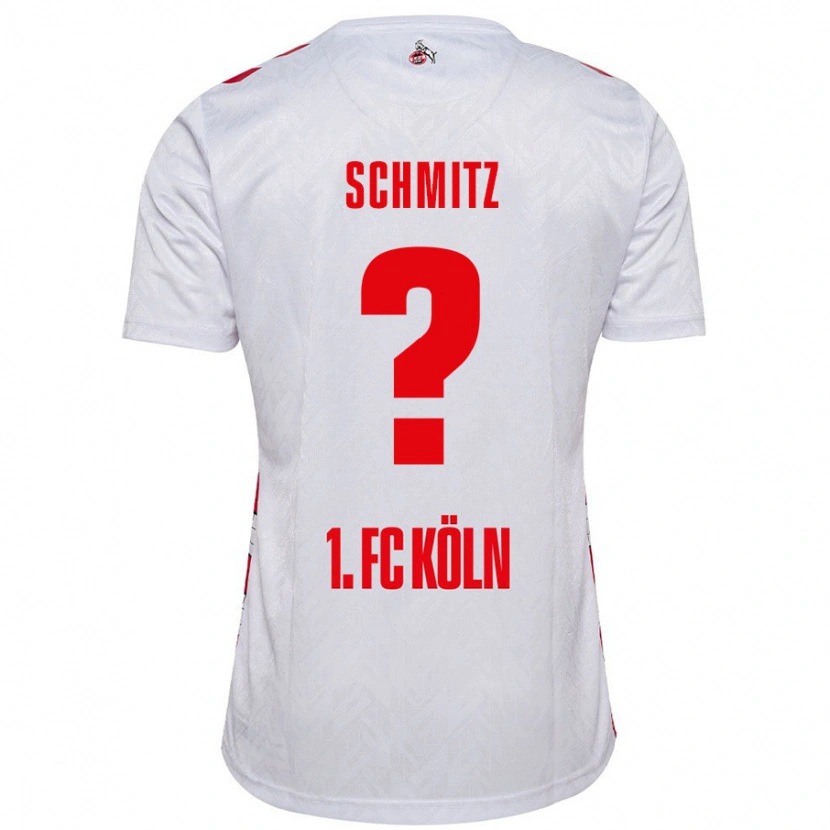 Danxen Men Timo Schmitz #0 White Red Home Jersey 2024/25 T-Shirt