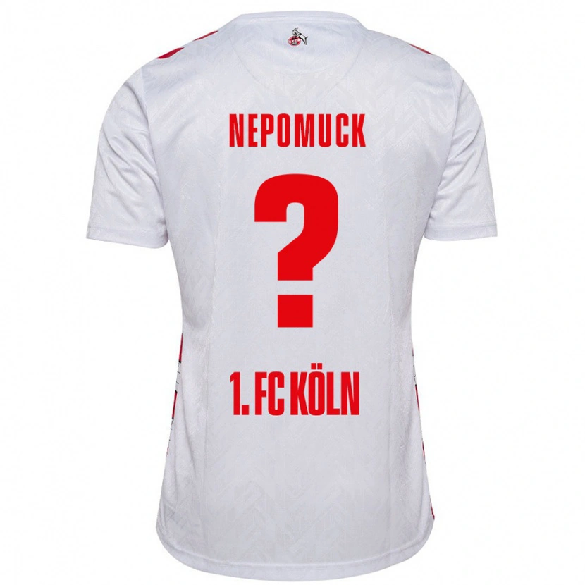 Danxen Men Simon Nepomuck #0 White Red Home Jersey 2024/25 T-Shirt