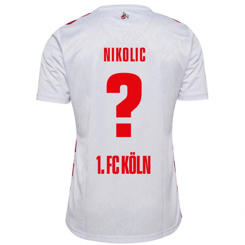 Danxen Men Milan Nikolic #0 White Red Home Jersey 2024/25 T-Shirt