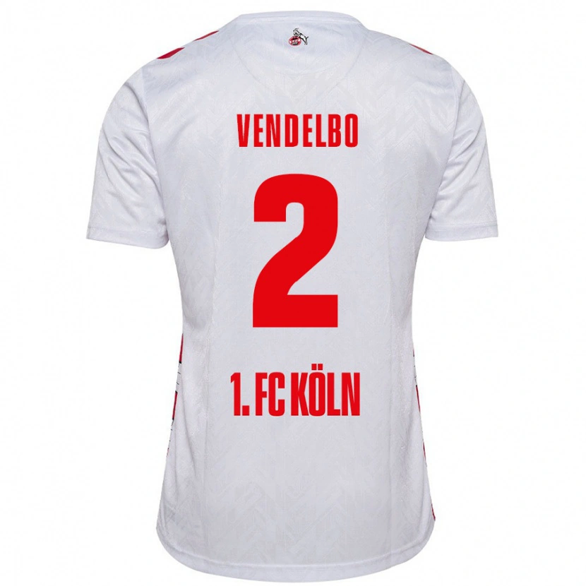 Danxen Men Sofie Vendelbo #2 White Red Home Jersey 2024/25 T-Shirt