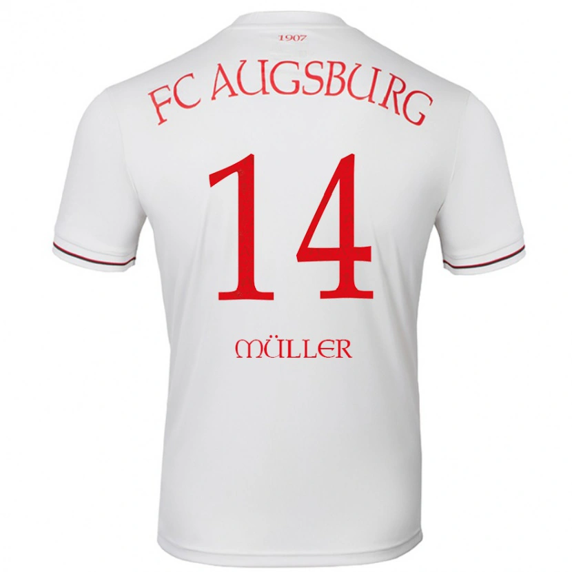 Danxen Men Mato Müller #14 White Home Jersey 2024/25 T-Shirt