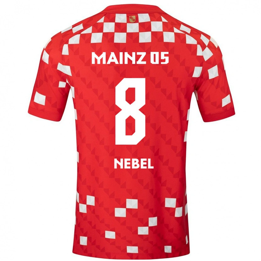 Danxen Men Paul Nebel #8 White Red Home Jersey 2024/25 T-Shirt