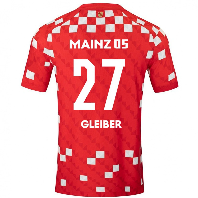 Danxen Men Daniel Gleiber #27 White Red Home Jersey 2024/25 T-Shirt