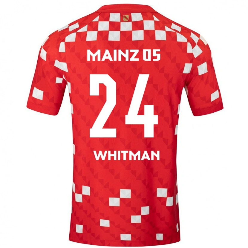 Danxen Men Katherine Whitman #24 White Red Home Jersey 2024/25 T-Shirt