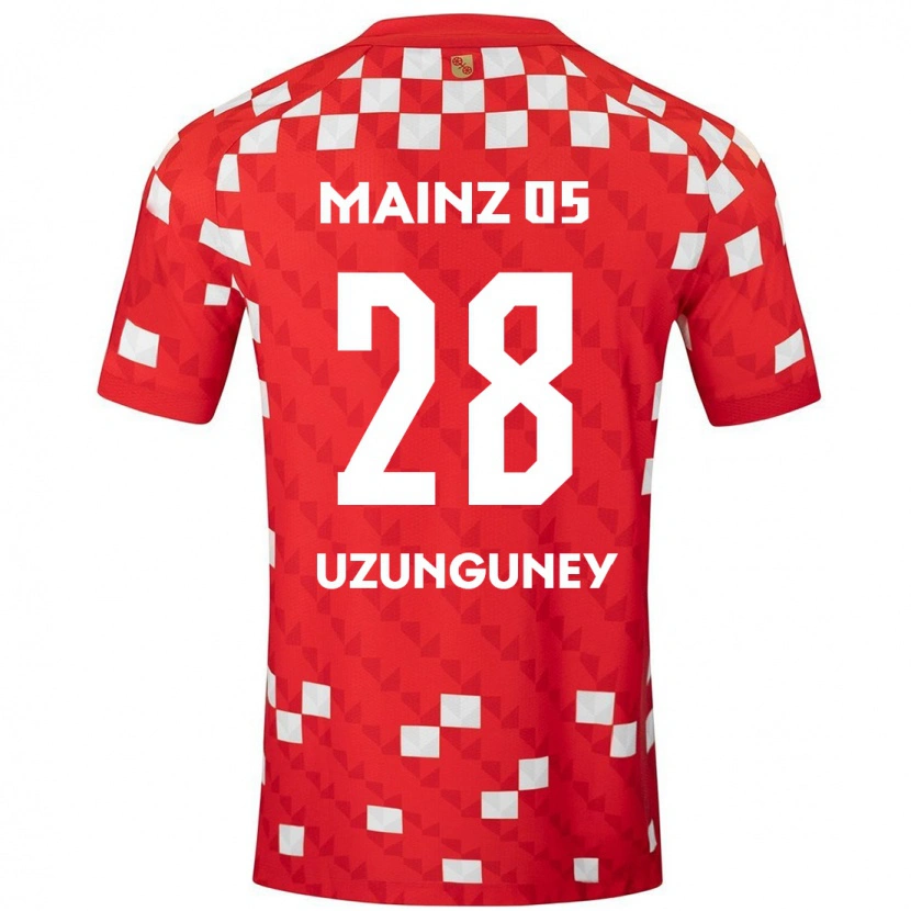 Danxen Men Ebru Uzungüney #28 White Red Home Jersey 2024/25 T-Shirt