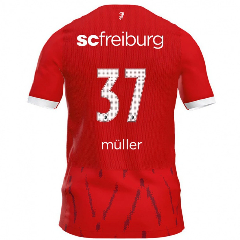 Danxen Men Ruben Müller #37 Red Home Jersey 2024/25 T-Shirt