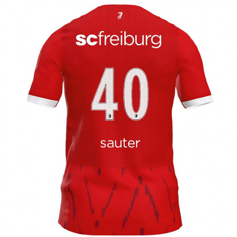 Danxen Men Niklas Sauter #40 Red Home Jersey 2024/25 T-Shirt