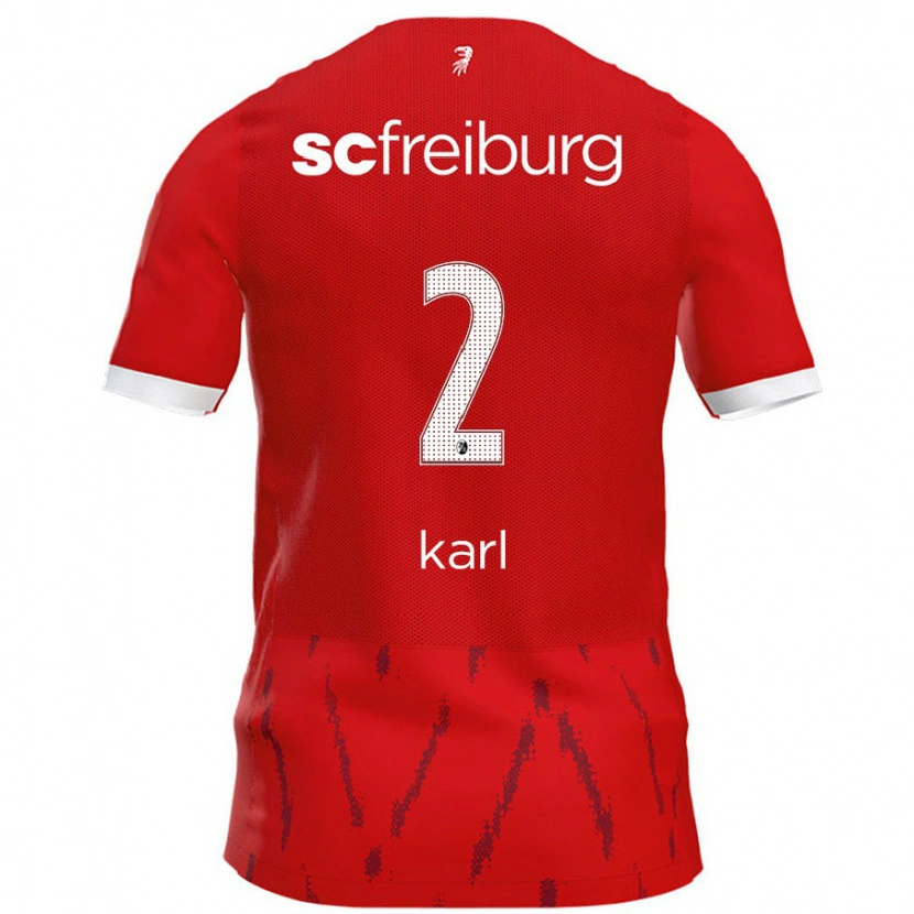 Danxen Men Lisa Karl #2 Red Home Jersey 2024/25 T-Shirt