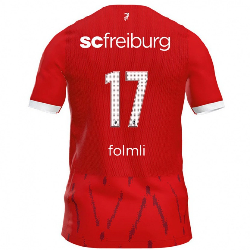 Danxen Men Svenja Fölmli #17 Red Home Jersey 2024/25 T-Shirt