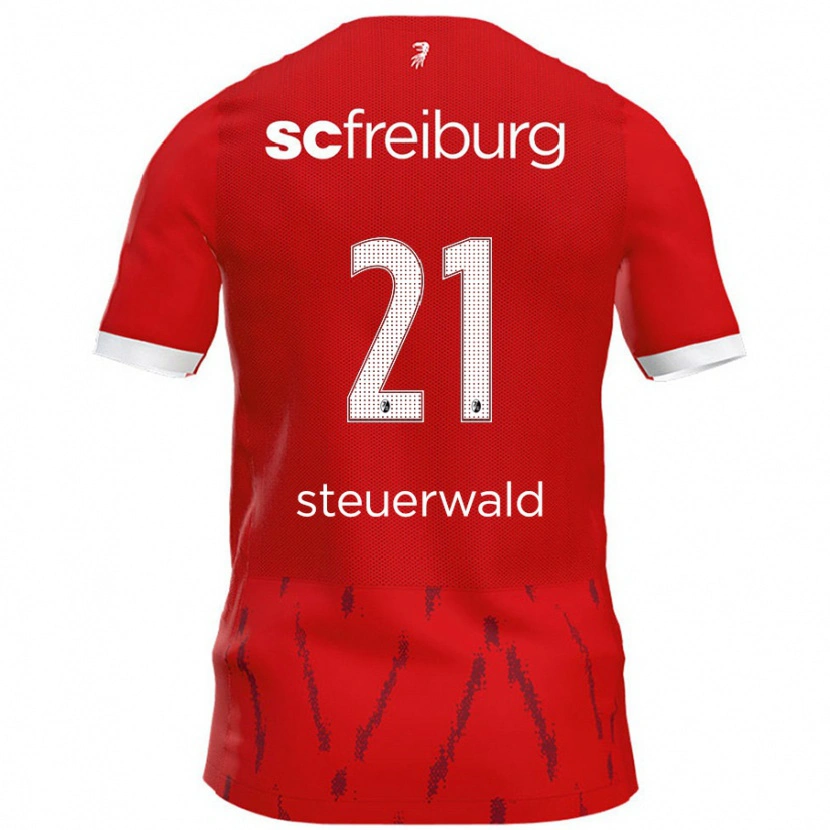 Danxen Men Samantha Steuerwald #21 Red Home Jersey 2024/25 T-Shirt