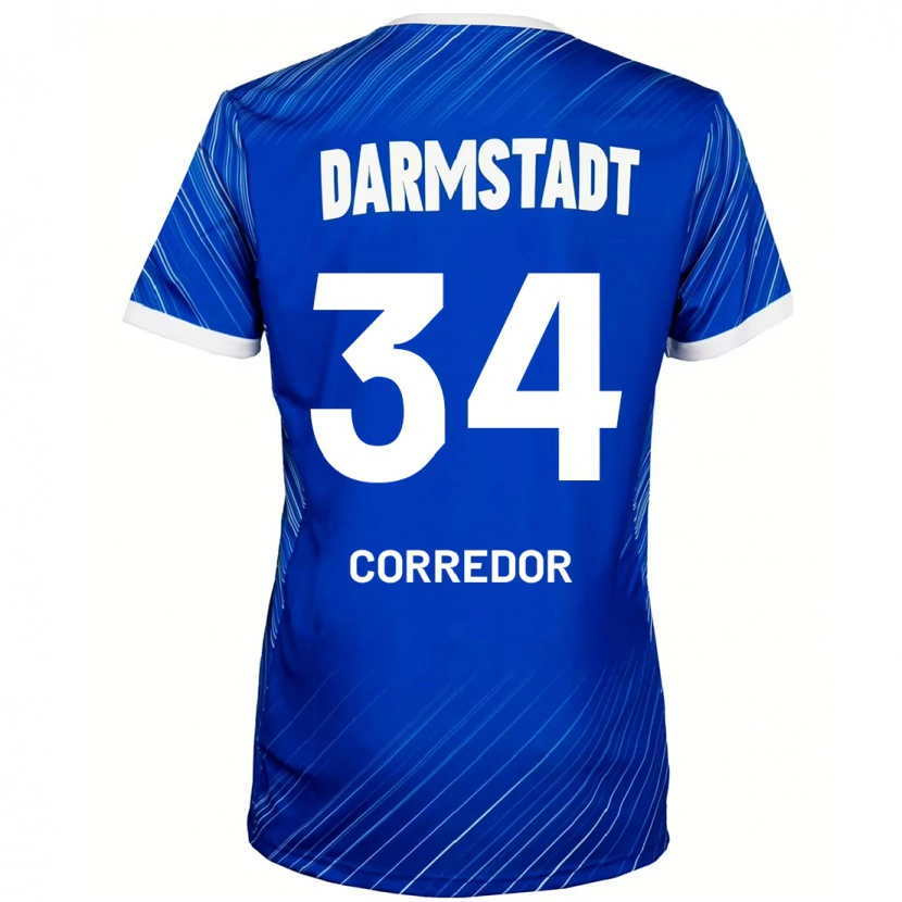 Danxen Men Killian Corredor #34 Blue White Home Jersey 2024/25 T-Shirt