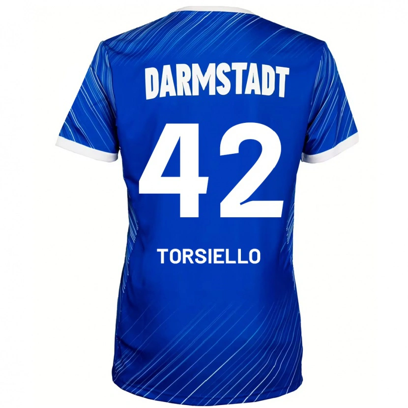 Danxen Men Fabio Torsiello #42 Blue White Home Jersey 2024/25 T-Shirt