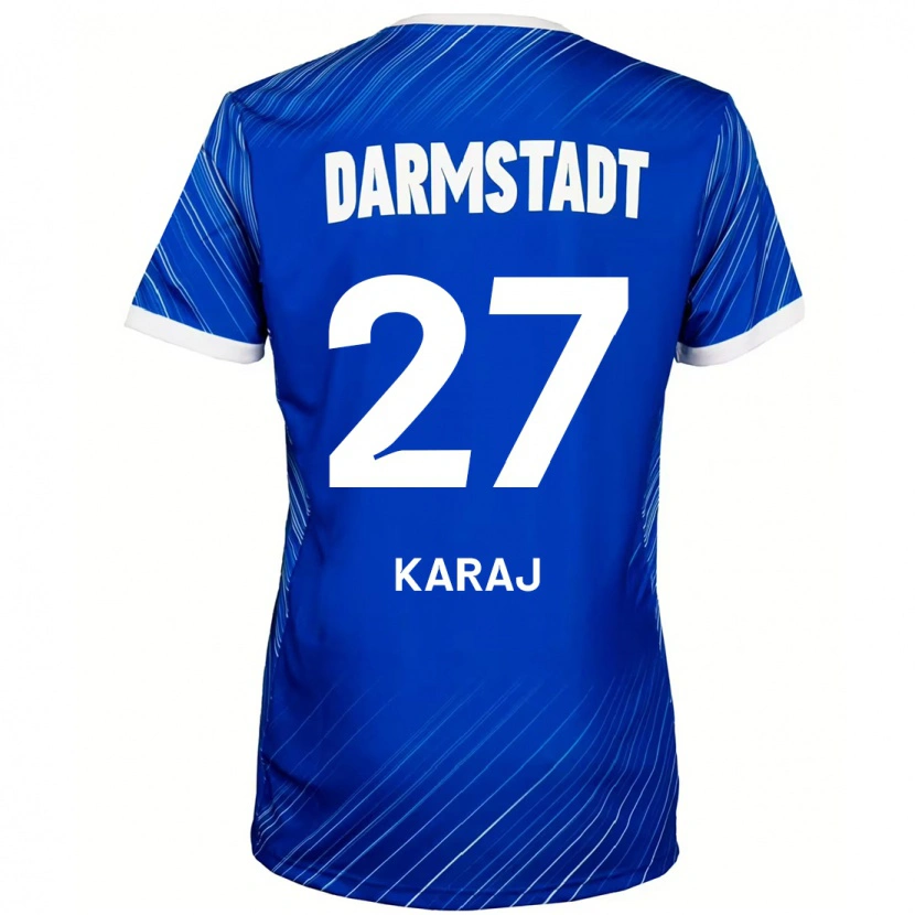 Danxen Men Eraldo Karaj #27 Blue White Home Jersey 2024/25 T-Shirt