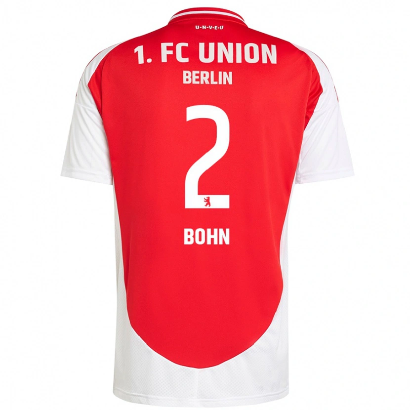 Danxen Men Oskar Bohn #2 Red White Home Jersey 2024/25 T-Shirt