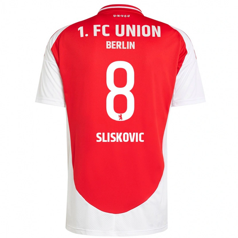 Danxen Men Duje Sliskovic #8 Red White Home Jersey 2024/25 T-Shirt