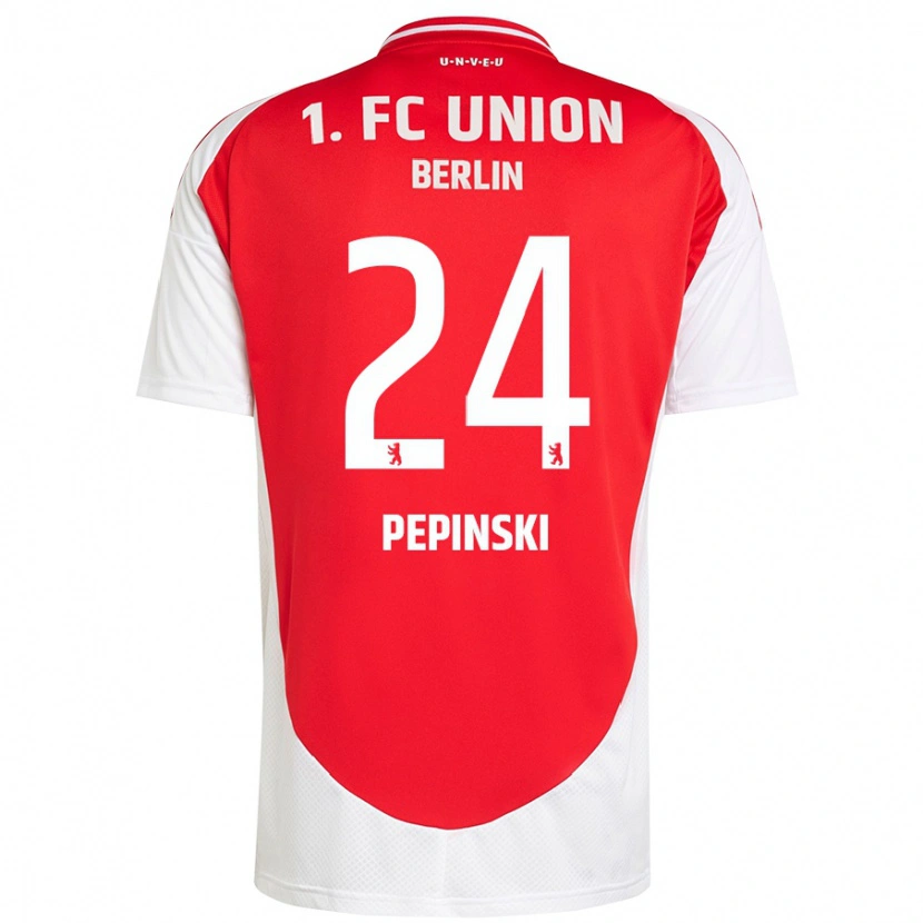 Danxen Men Louis Pepinski #24 Red White Home Jersey 2024/25 T-Shirt