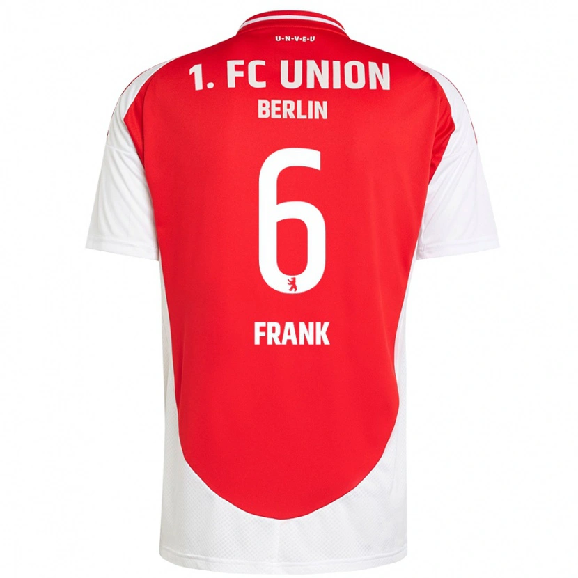 Danxen Men Celine Frank #6 Red White Home Jersey 2024/25 T-Shirt