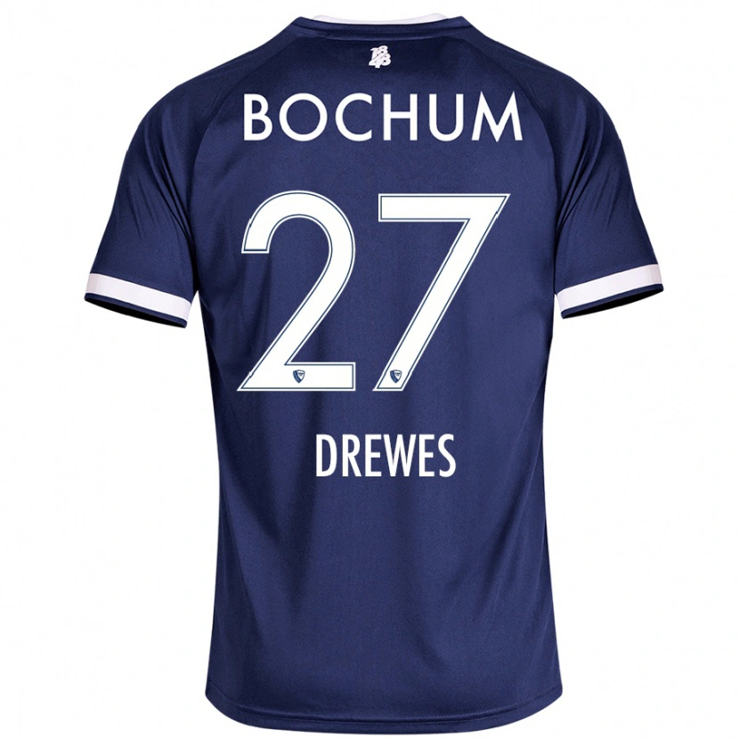 Danxen Men Patrick Drewes #27 Dark Blue Home Jersey 2024/25 T-Shirt