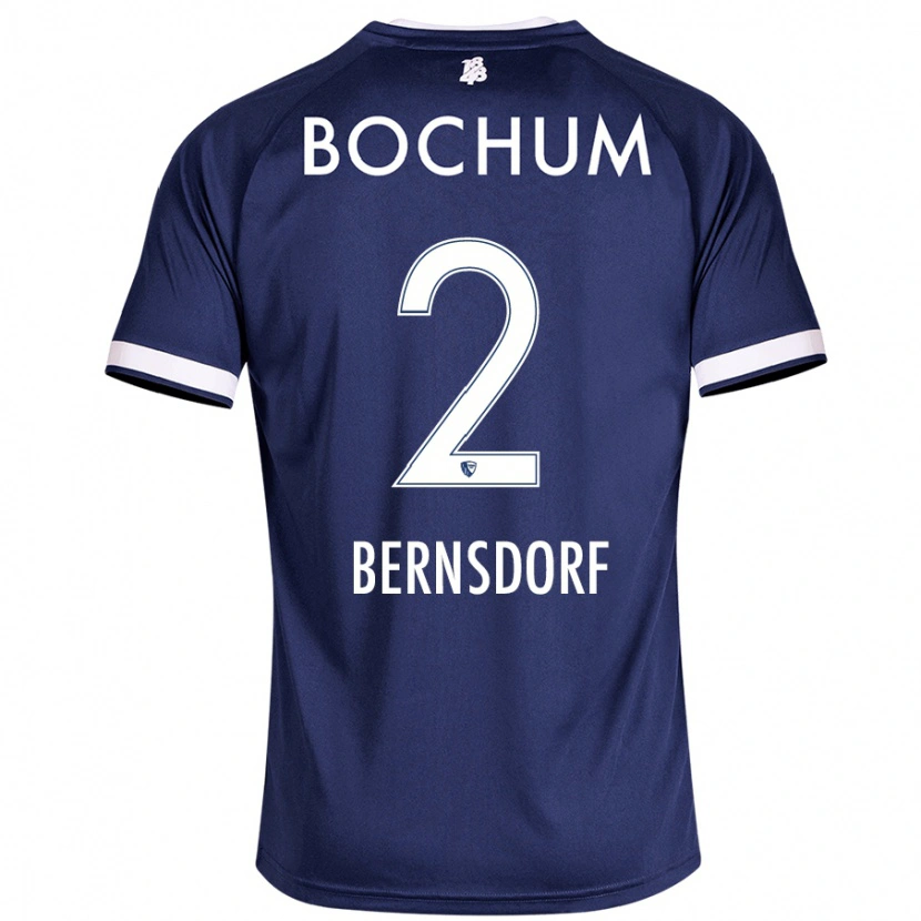 Danxen Men Luca Bernsdorf #2 Dark Blue Home Jersey 2024/25 T-Shirt