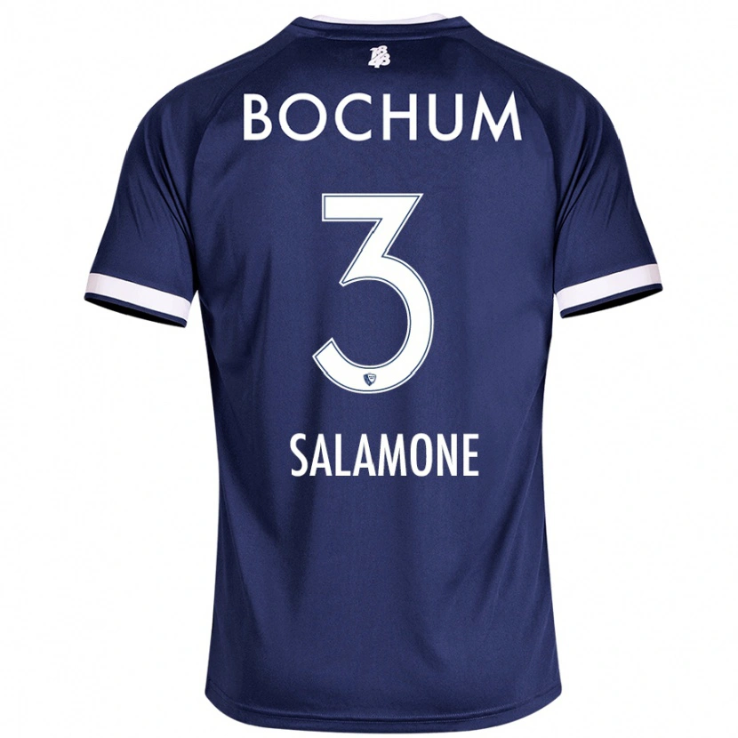 Danxen Men Elia-Giona Salamone #3 Dark Blue Home Jersey 2024/25 T-Shirt