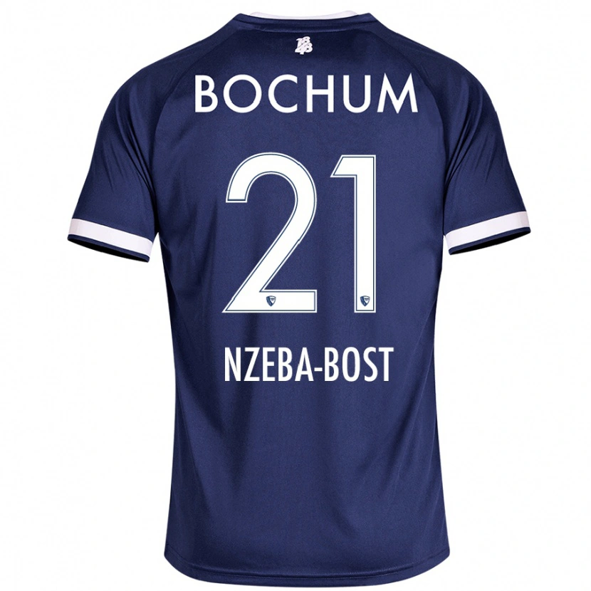 Danxen Men Jan Nzeba-Bost #21 Dark Blue Home Jersey 2024/25 T-Shirt