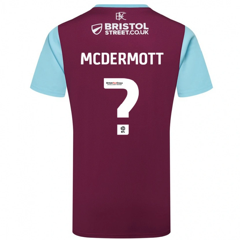 Danxen Men Tommy Mcdermott #0 Burgundy Sky Blue Home Jersey 2024/25 T-Shirt