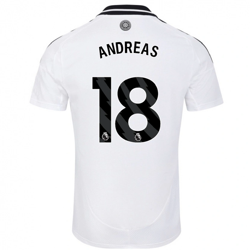 Danxen Men Andreas Pereira #18 White Home Jersey 2024/25 T-Shirt