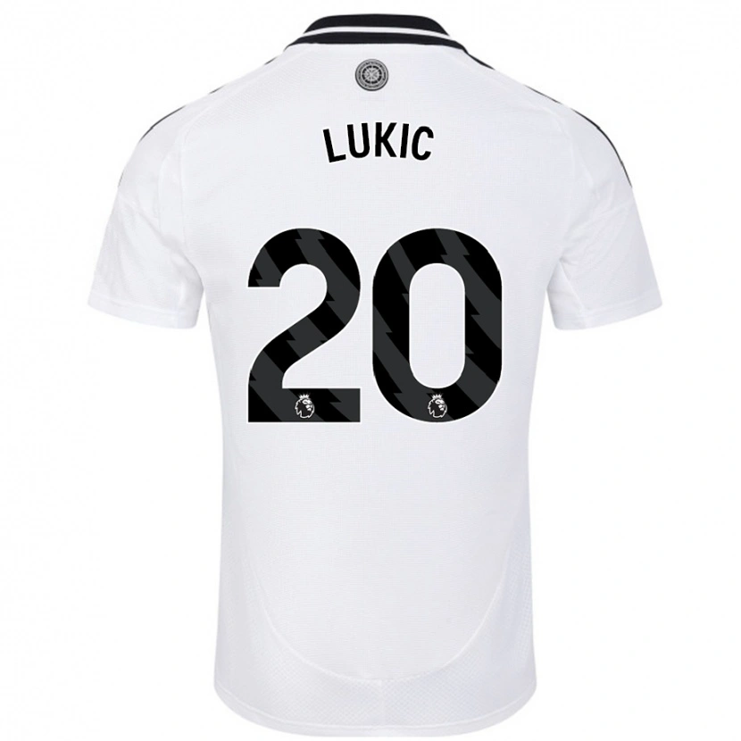 Danxen Men Saša Lukić #20 White Home Jersey 2024/25 T-Shirt