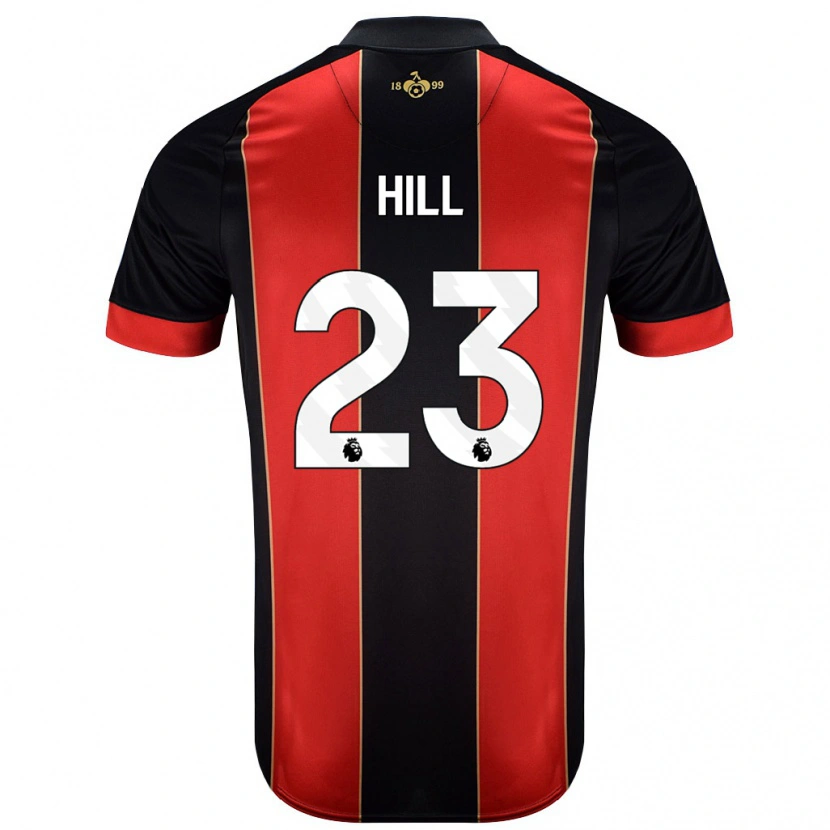 Danxen Men James Hill #23 Red Black Home Jersey 2024/25 T-Shirt